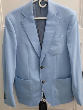 SAND Copenhagen Light Blue Wool Blazer 40 50 EU Slim NWT Star Napoli Jacket